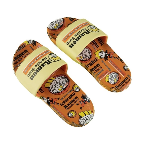Naruto Men's Slide Sandals Ramen Noodle Soup Size 7 NEW - Picture 7 of 9